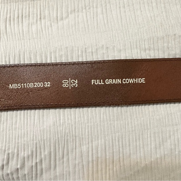 🆕Fossil Vintage Red Brown Leather Belt Size 32 NWT - Picture 6 of 8